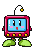 A gif of a Television Character from the video game Top Shop